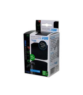 Mousse avec charbon pour filtre V200 x2pcs